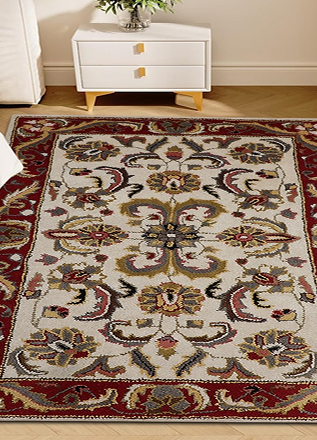 Soft Tribal Geometric Rug