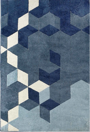 Dark Grey Abstract Woolen
