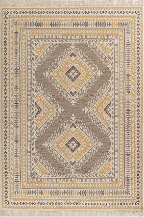Soft Tribal Geometric Rug